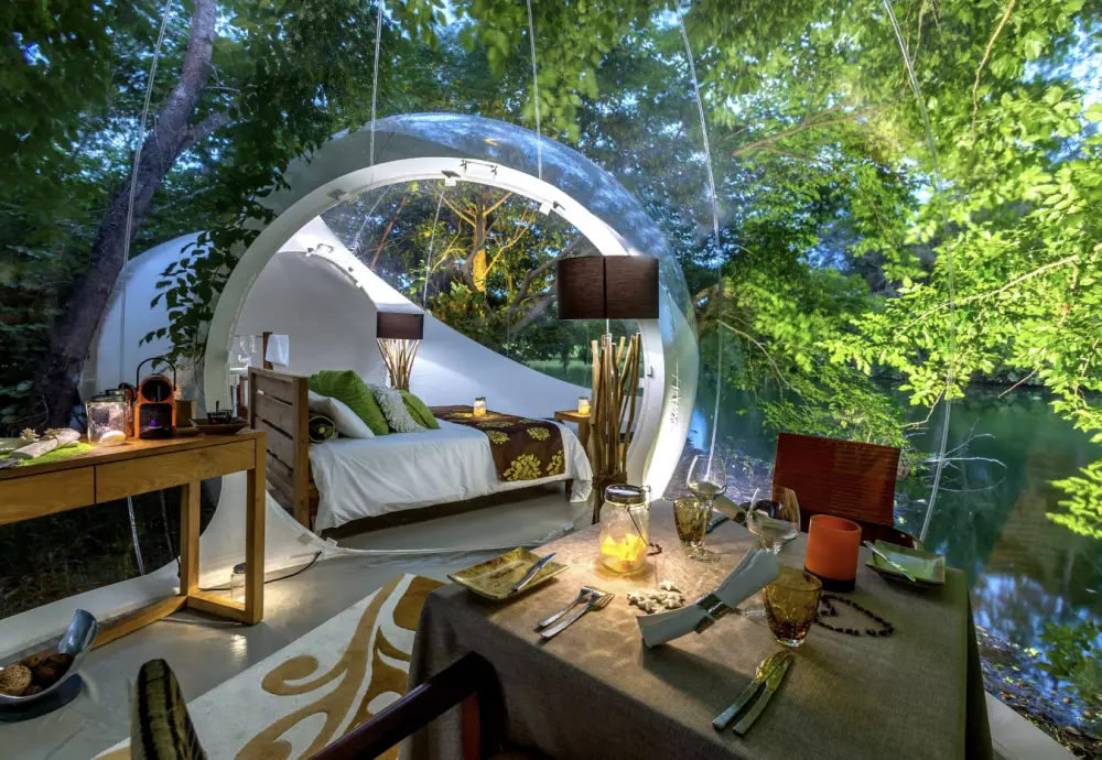 how do bubble tents work