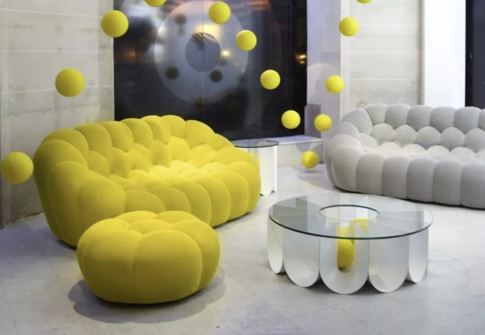 bubbly couch